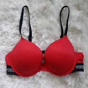 Pink Victoria's Secret Push Up Bra